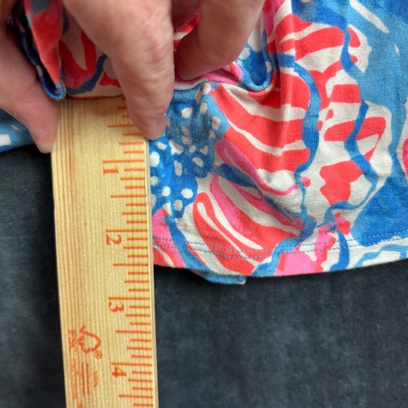 EUC Lilly Pulitzer Tala Romper in Blue Bay Pop Pop Sz XL - Picture 9 of 15